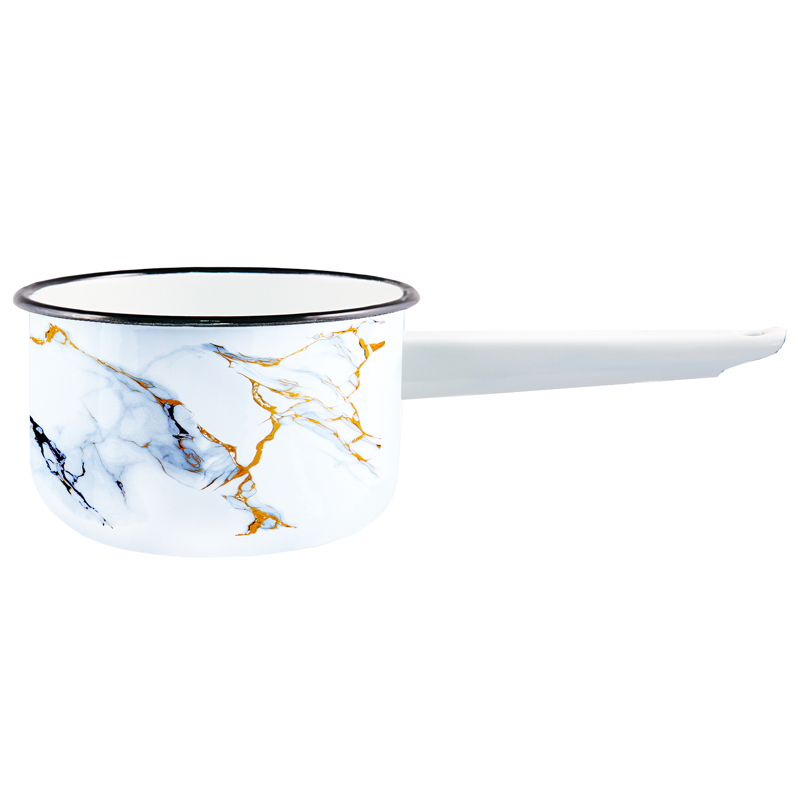 Ковш эмалированный Мрамор ТМ Аппетит цилиндр 1,5л арт.1с42с по цене 