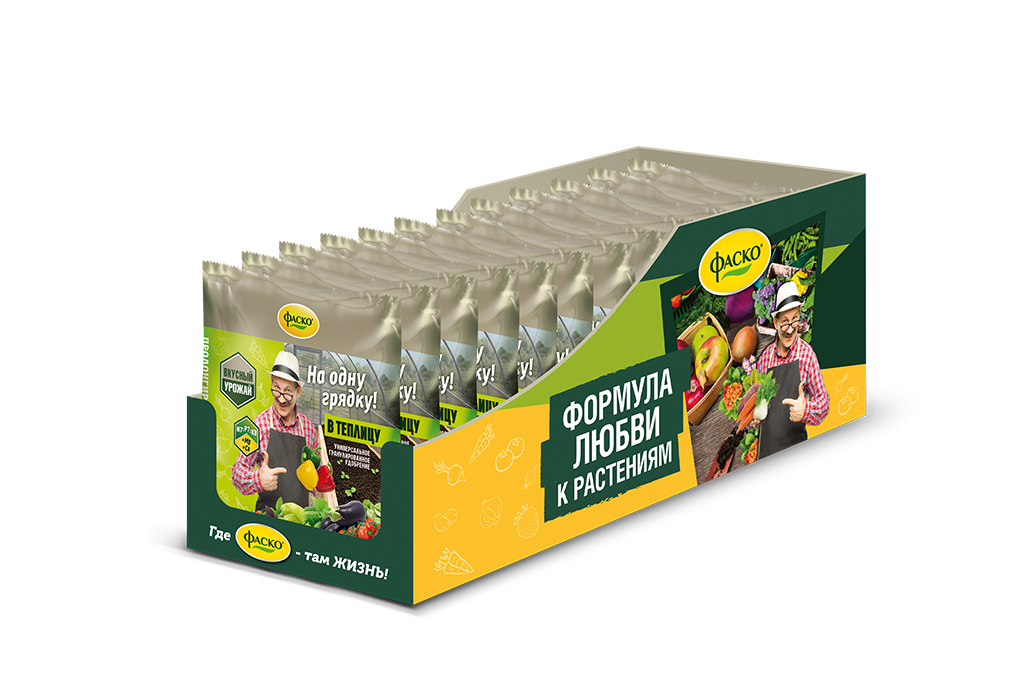 Удобрение сухое Фаско 5М На Грядку  минеральное В теплицу гранулированное 0,5 кг по цене 