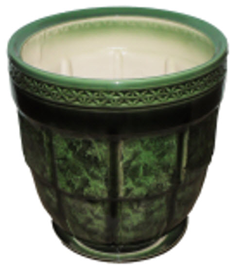 Горшок Атлант 36х66см 18л зеленый, керамика арт.10001821 по цене 