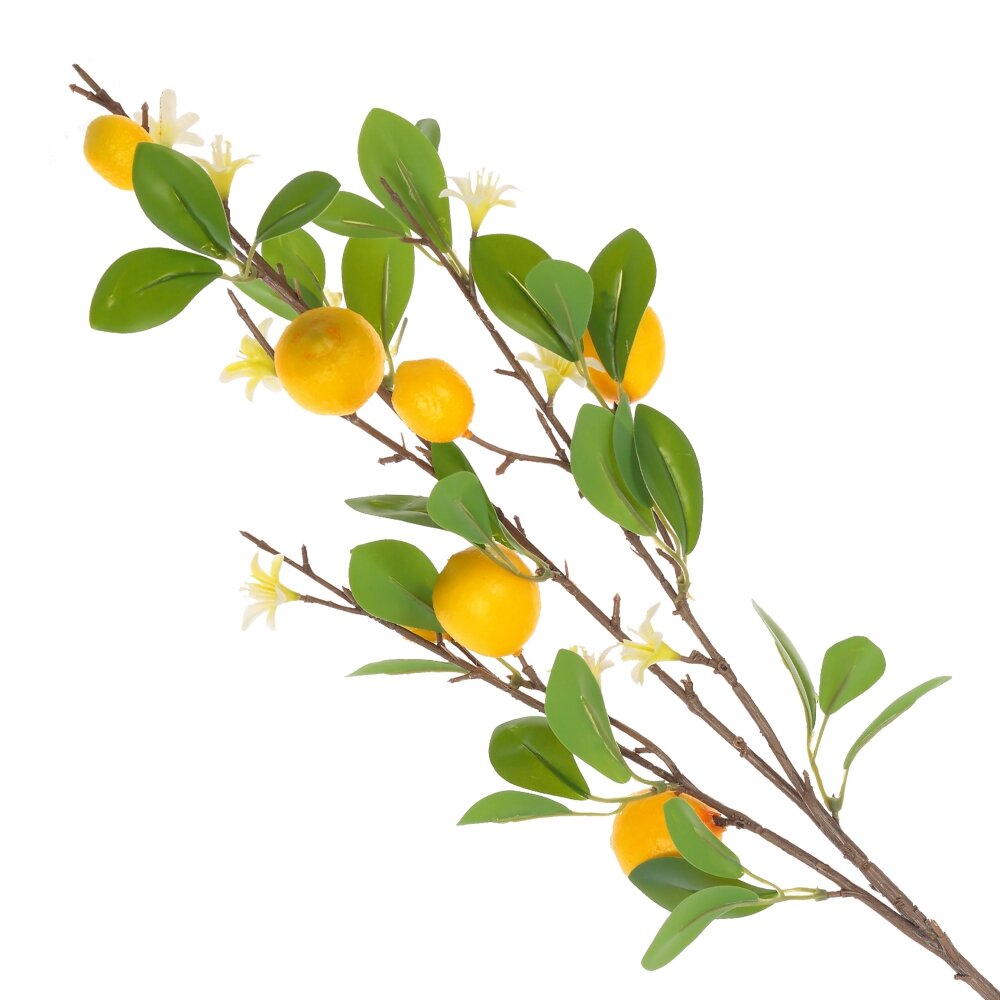 Ветка искусственная Лимон 13х13х80см арт.796453 по цене 