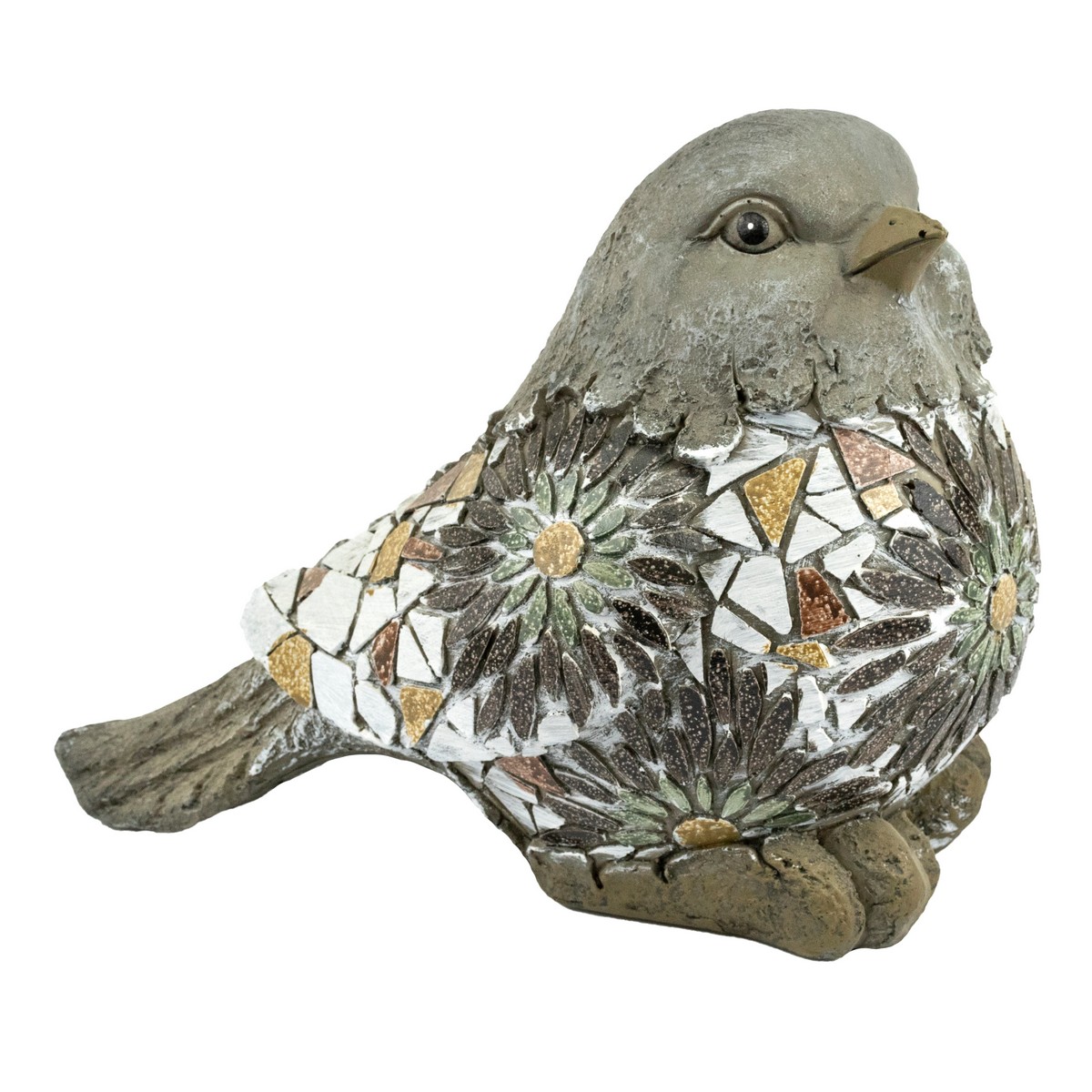 Фигура садовая Птичка керамика 23x33х19см, серый арт.к000032322 по цене 