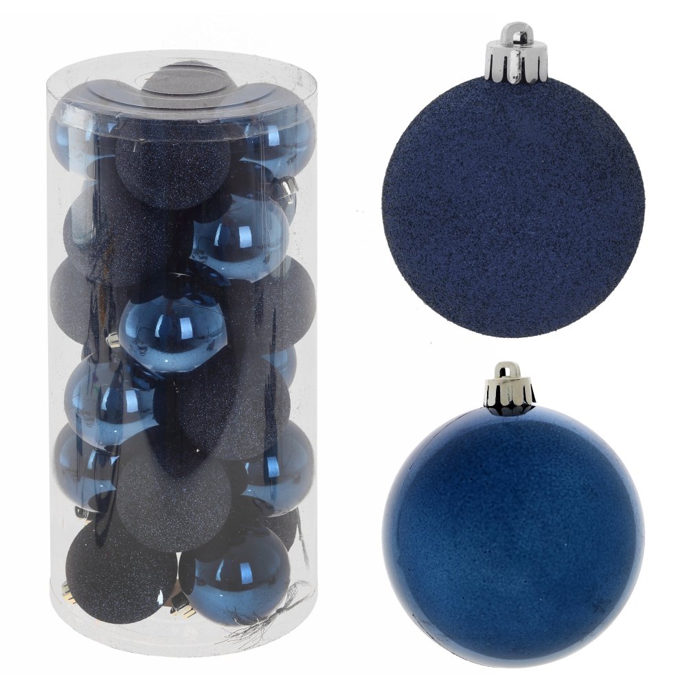 Украшение новогоднее Шар набор из 24шт 6см 14х14х31см полимерные материалы арт.753635 по цене 