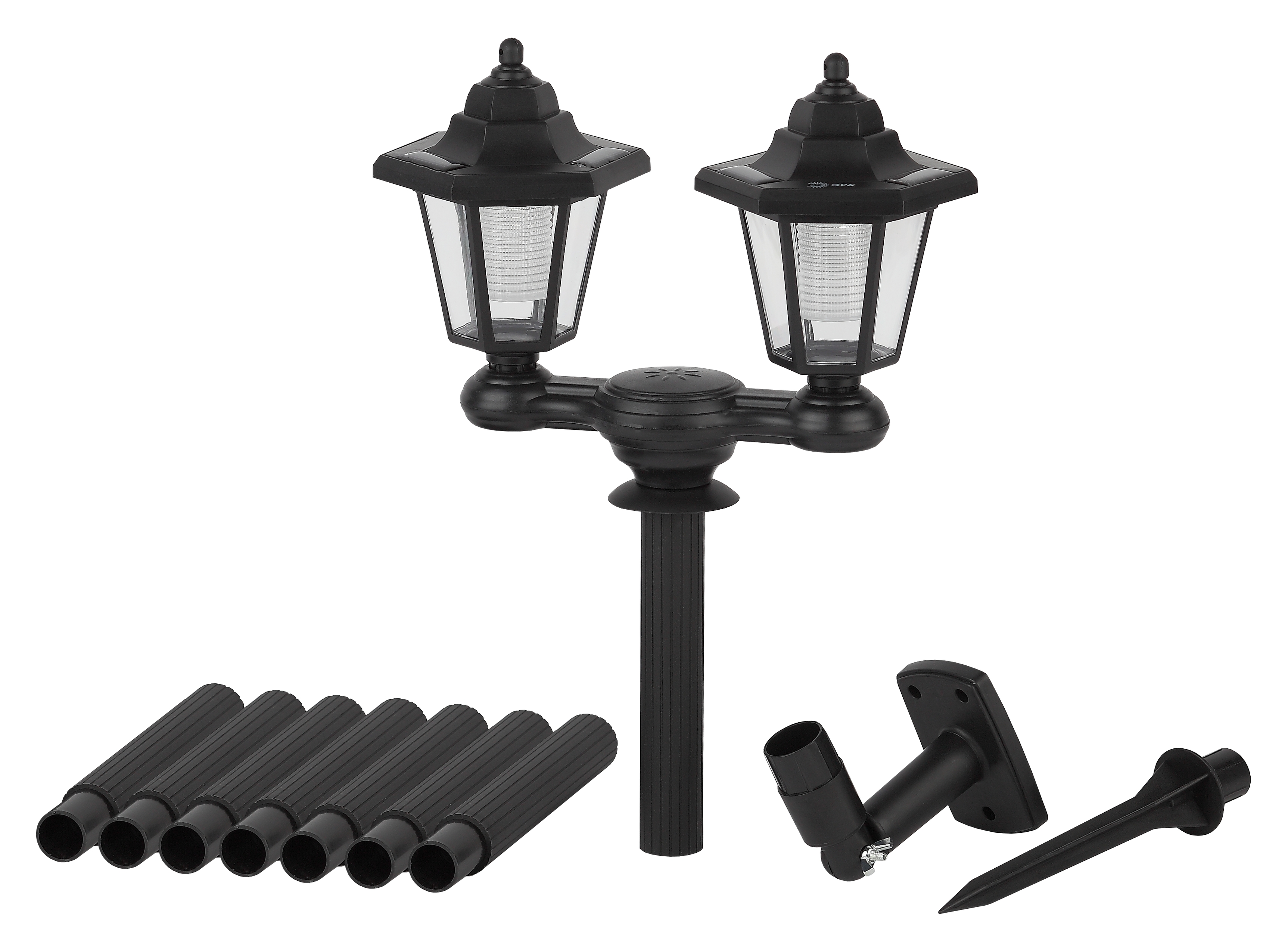 Светильник Эра садовый на солнечной батарее черный 150см по цене 