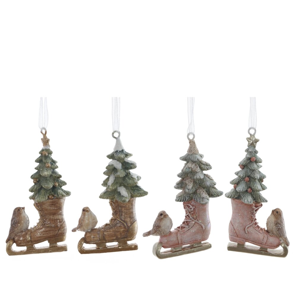 Фигурка подвесная Коньки 4,5х2,5х8см 4в. арт.823001 по цене 