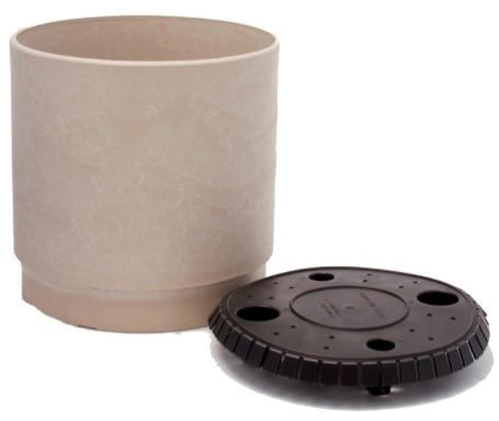 Горшок для растений Круглый песочный 18л 30х30см по цене 