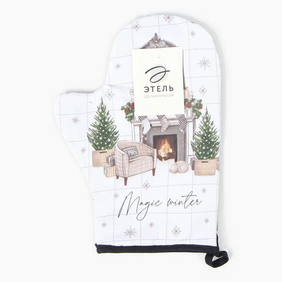 Прихватка-рукавица Этель Волшебная Зима 20х28см, хлопок арт.5077892 по цене 