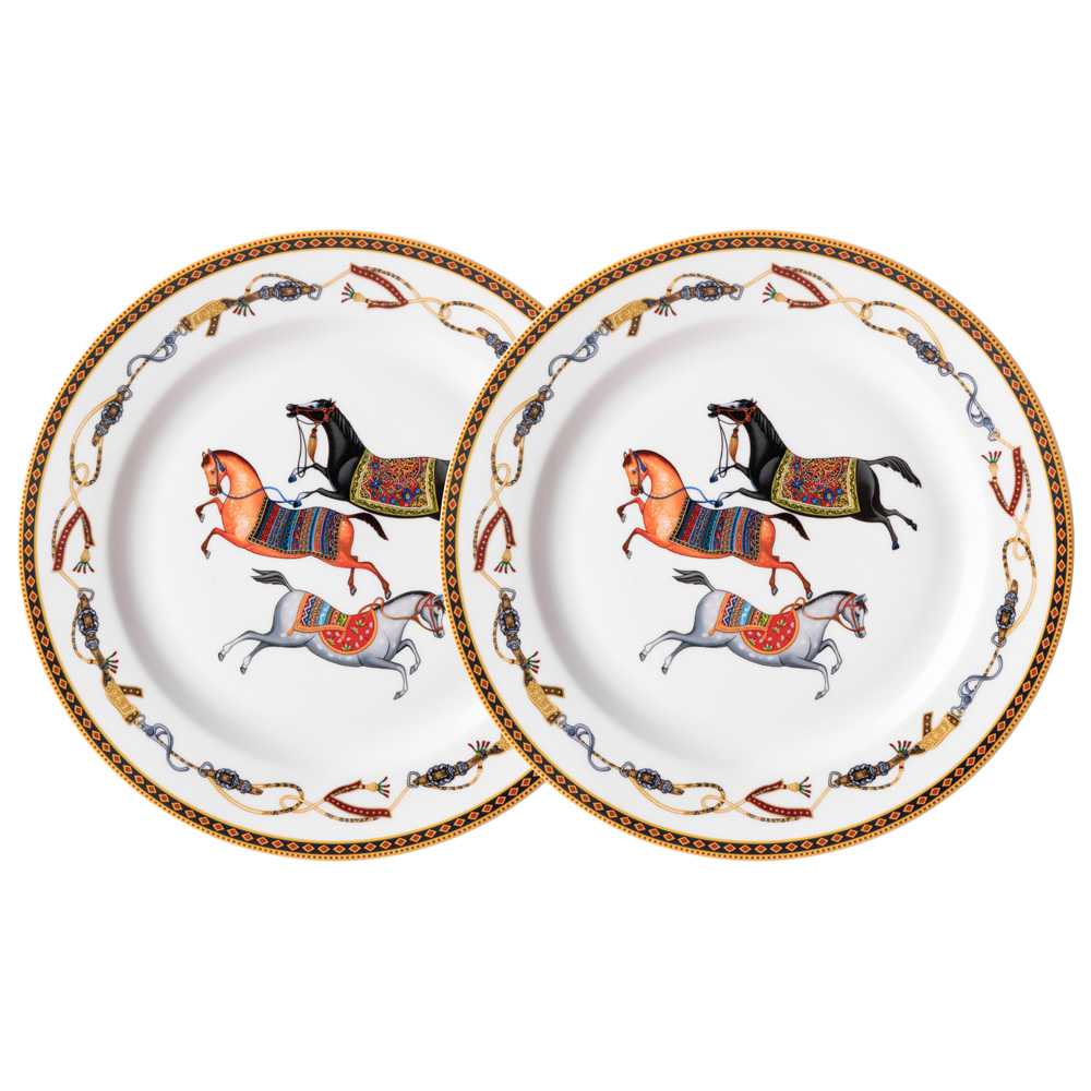 Набор тарелок закусочных Лефард Пассаж 2шт 22,5см, фарфор арт.760-862 по цене 