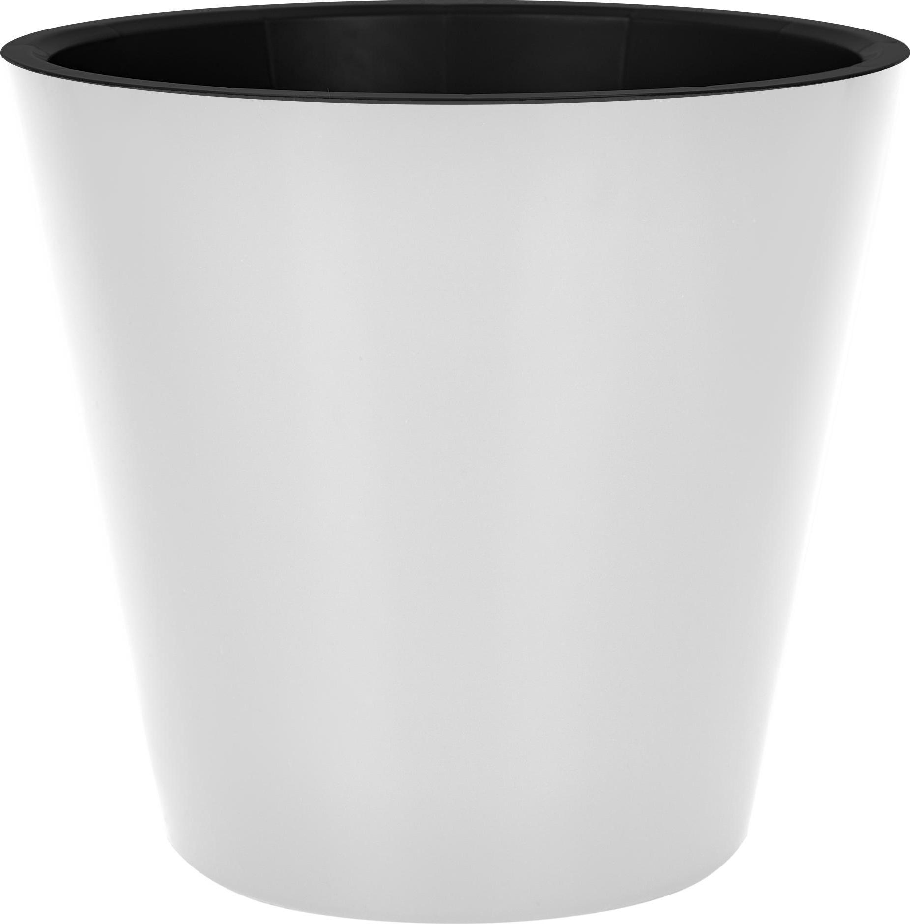 Кашпо ИнГрин Лондон 28см 10,5л c дренажной вставкой, белоснежный жасмин по цене 