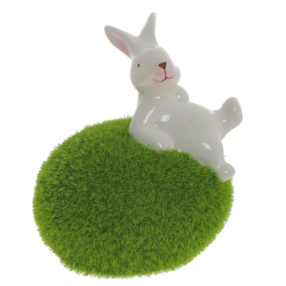 Фигурка декоративная Заяц на лужайке 11х9х13см арт.795890 по цене 