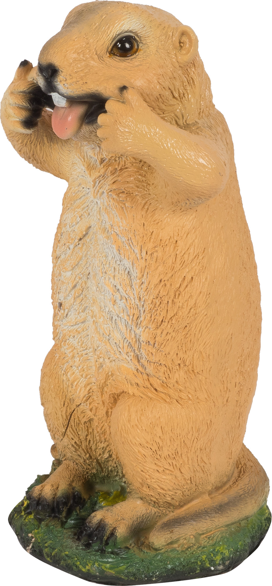 Фигура декоративная садовая Бурундук показывает язык полистоун 27х39см по цене 