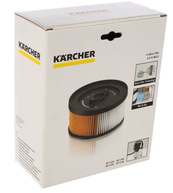 Фильтр патрон для пылесосов Karcher 6.414-960.0 по цене 