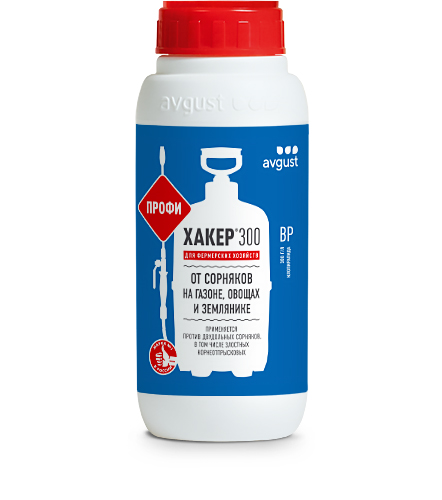 Гербицид Август Хакер 300  для газонов Профи 450 мл по цене 