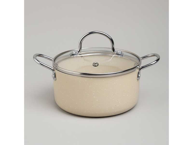 Кастрюля Агнесс с антип. покр. и стекл. крышкой 1350мл арт.906-261 по цене 