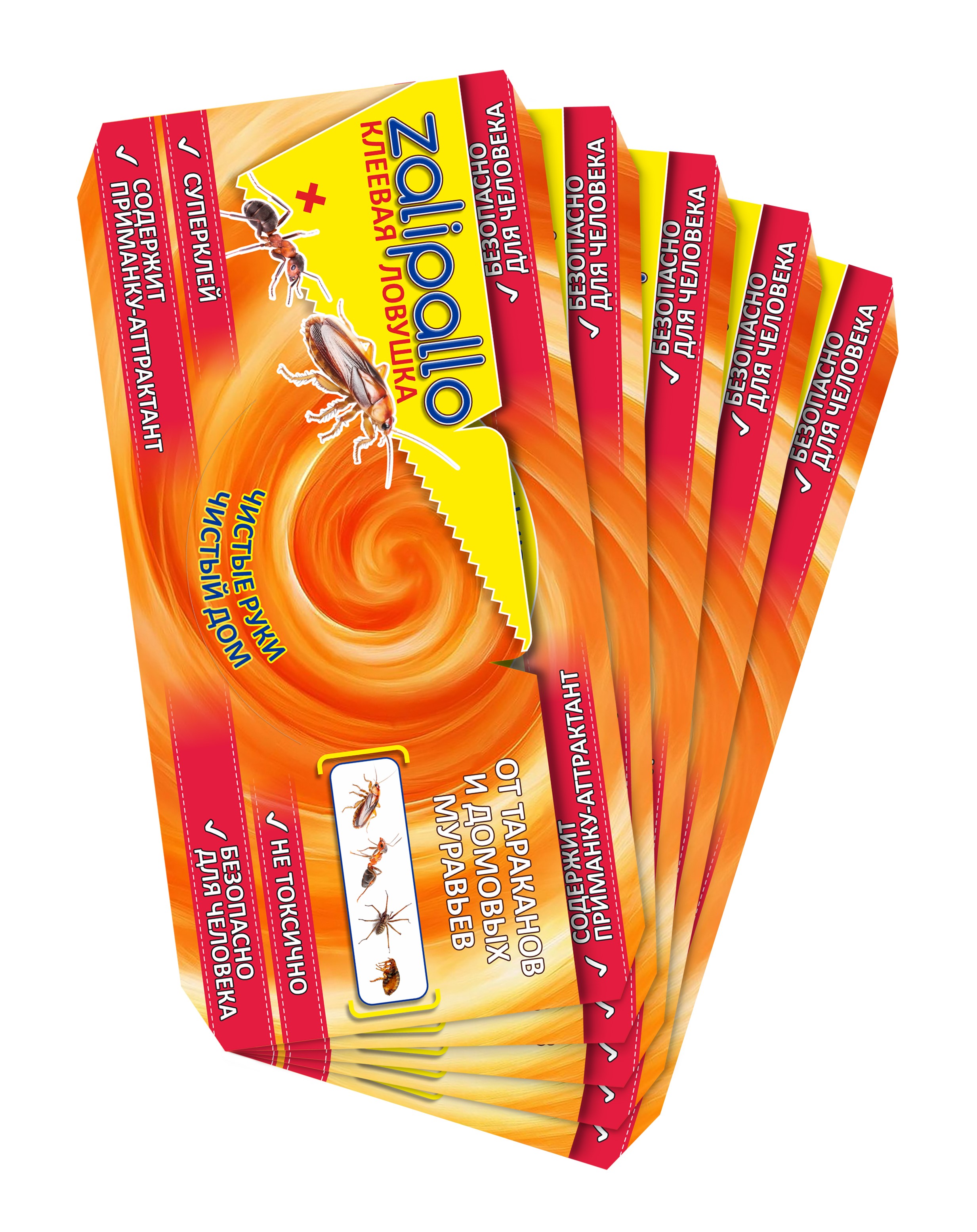 Клеевая ловушка ЗАЛИПАЛЛО от тараканов, 5 шт по цене 