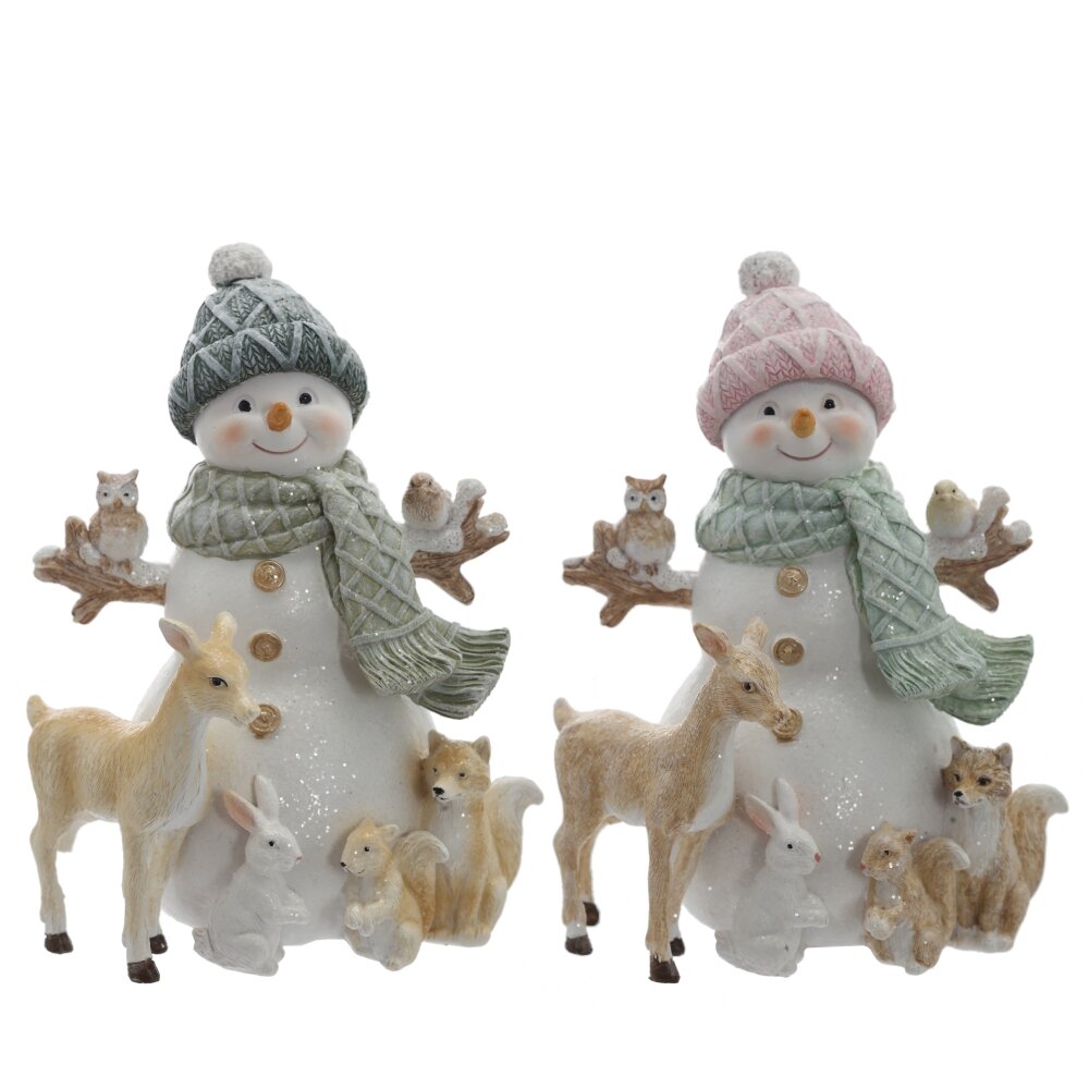 Фигурка Снеговик 12х10х16см 2в. арт.822982 по цене 