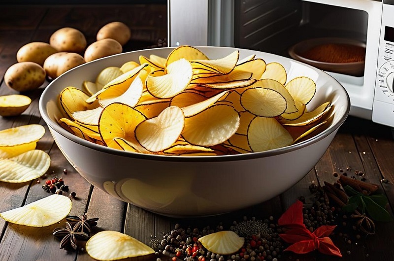 Чипсы в микроволновке 