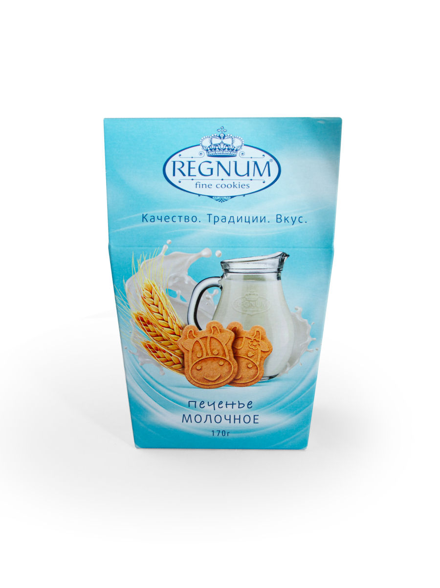 Печенье фигур. в кор. Регнум молочное , 170 г. по цене 