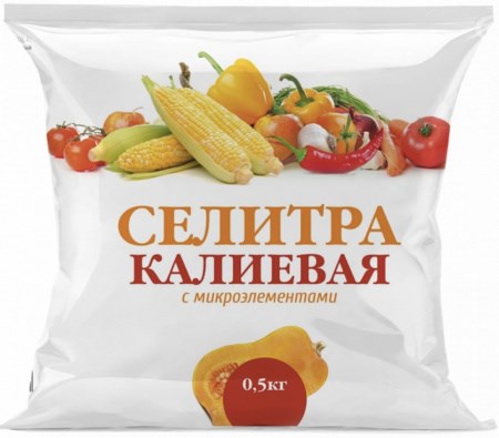 Удобрение сухое НовАгро Селитра калиевая минеральное 0,5 кг по цене 