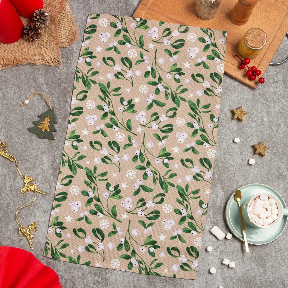 Полотенце кухонное Доляна Морозные ягоды 35х60см, хлопок арт.9082586 по цене 