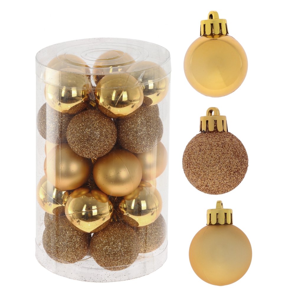 Украшение новогоднее Шар набор из 25шт 3см 8х8х13см полимерные материалы арт753568 по цене 