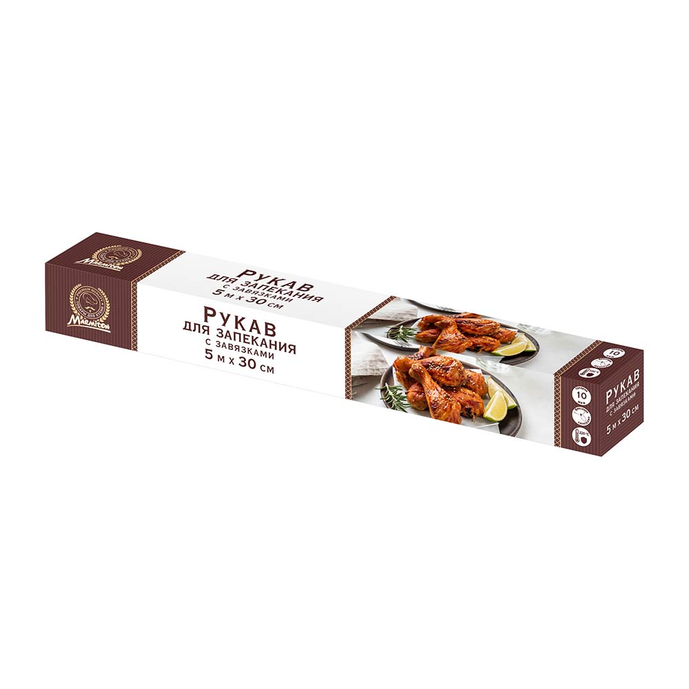 Рукав для запекания с завязками Мармитон 30смх5м арт.17818 по цене 
