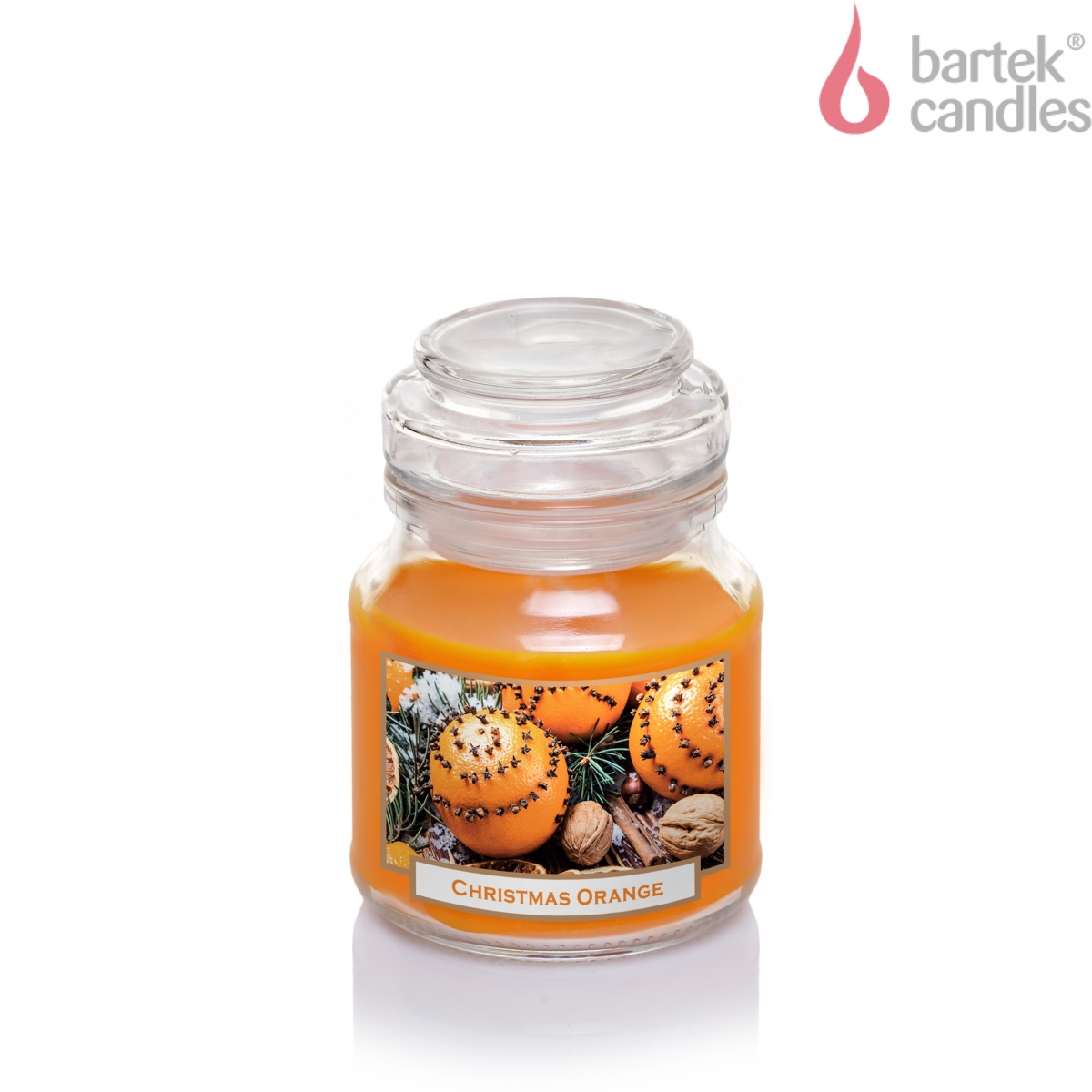 Свеча ароматизированная в баночке Рождественский апельсин 130гр по цене 