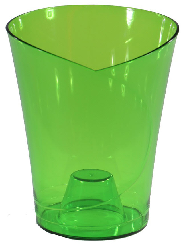 Кашпо Орхидея 1,5л зеленый, пластик арт.КШ-6443 по цене 