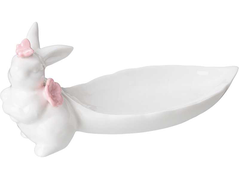 Подставка для мелочей Зайчик 18,2х7х8,3см, керамика арт.146-2014 по цене 