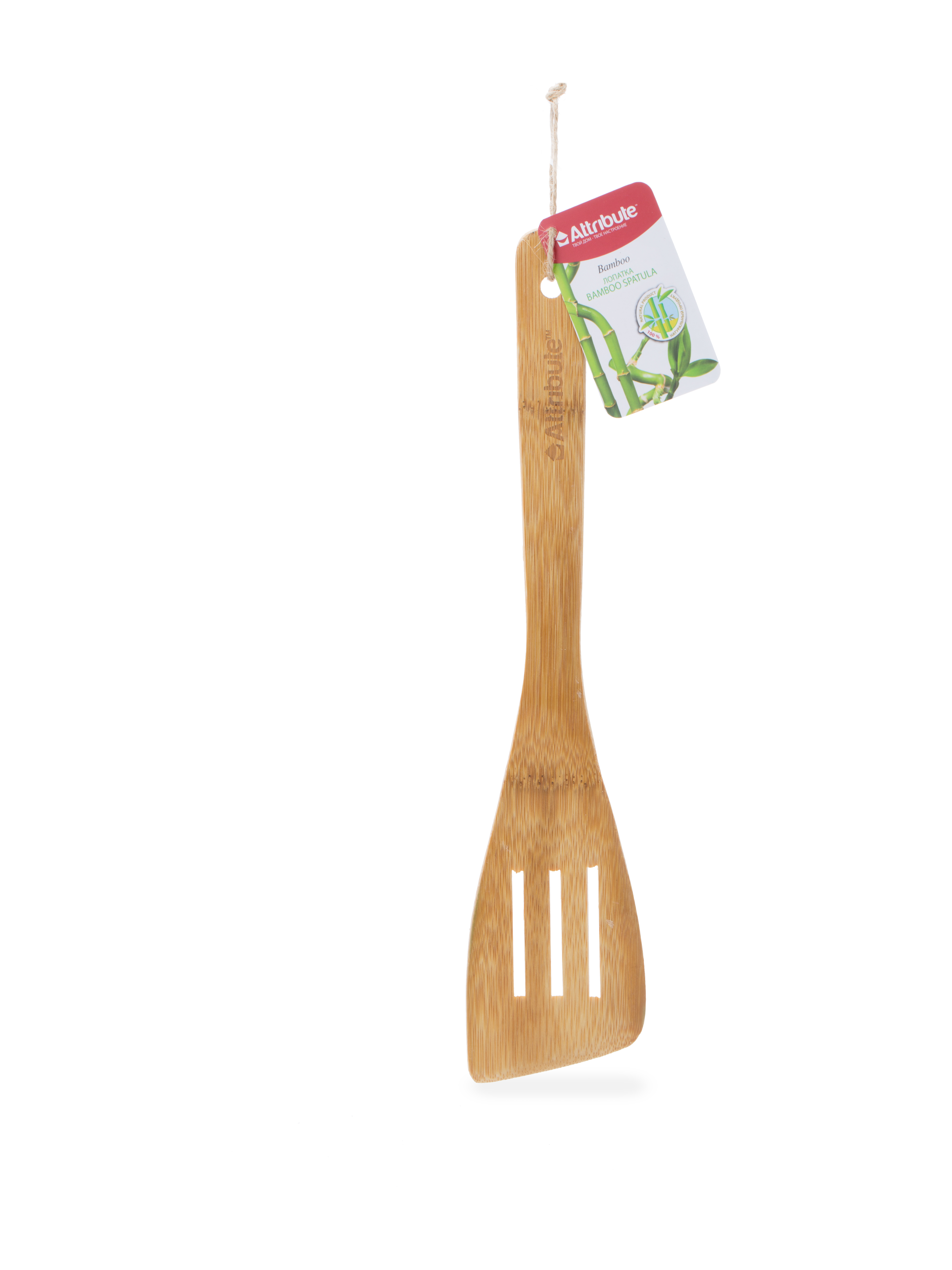 Лопатка Бамбу c прорезями, бамбук арт.AGB111 по цене 