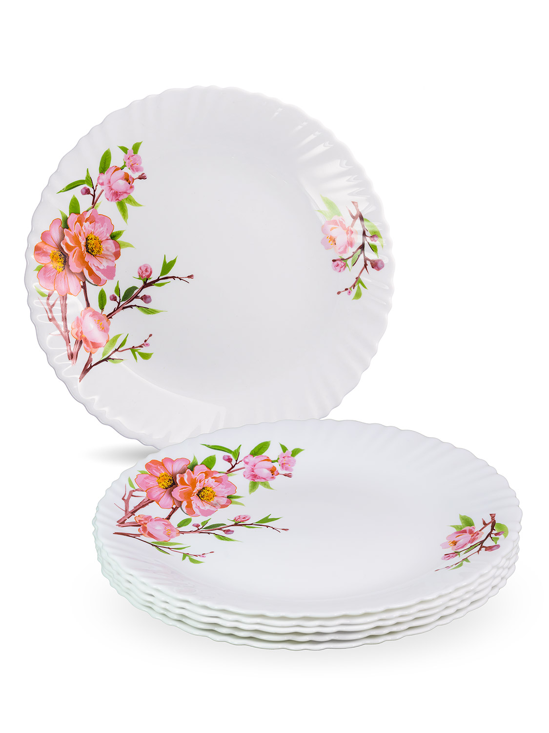 Тарелка обеденная Ветка Сакуры 24см, стекло арт.MFK21050 по цене 