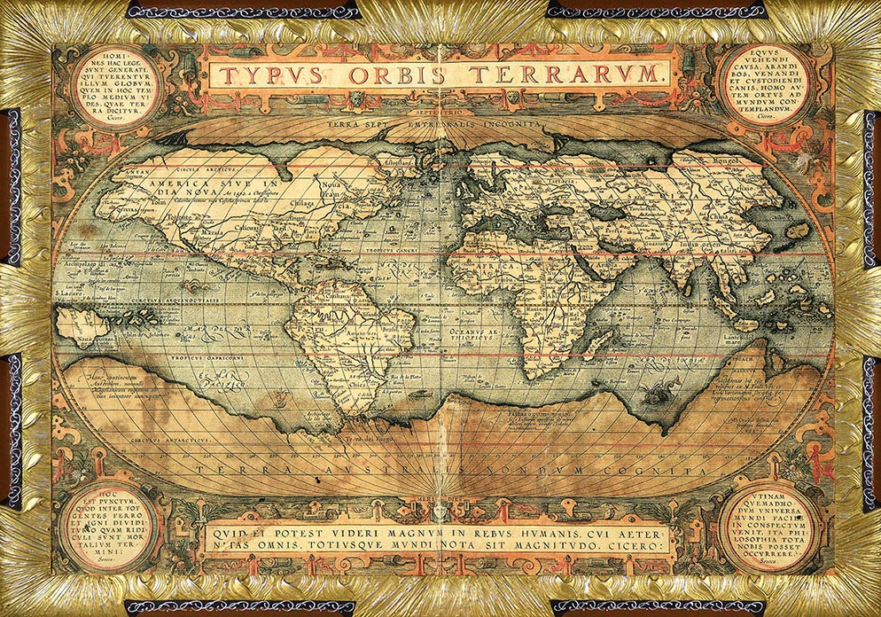 Картина - репродукция Карта 70х100см арт.8Л2009 по цене 