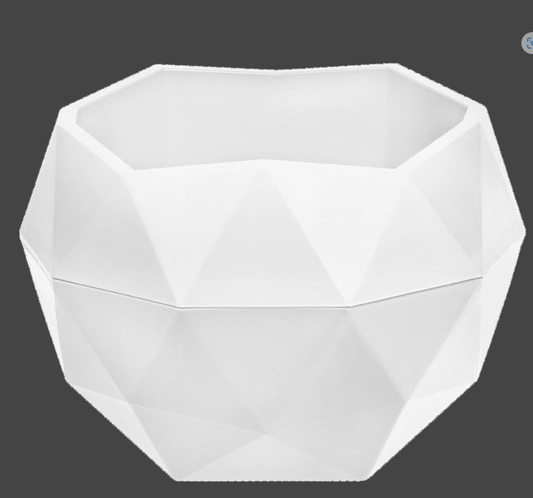 Кашпо Топаз 0,17л белый, пластик арт.КШ-1375 по цене 