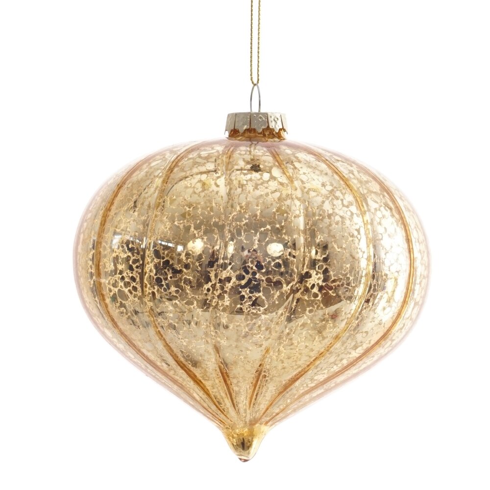 Украшение новогоднее Капля 12х12х13см, стекло арт.805591 по цене 