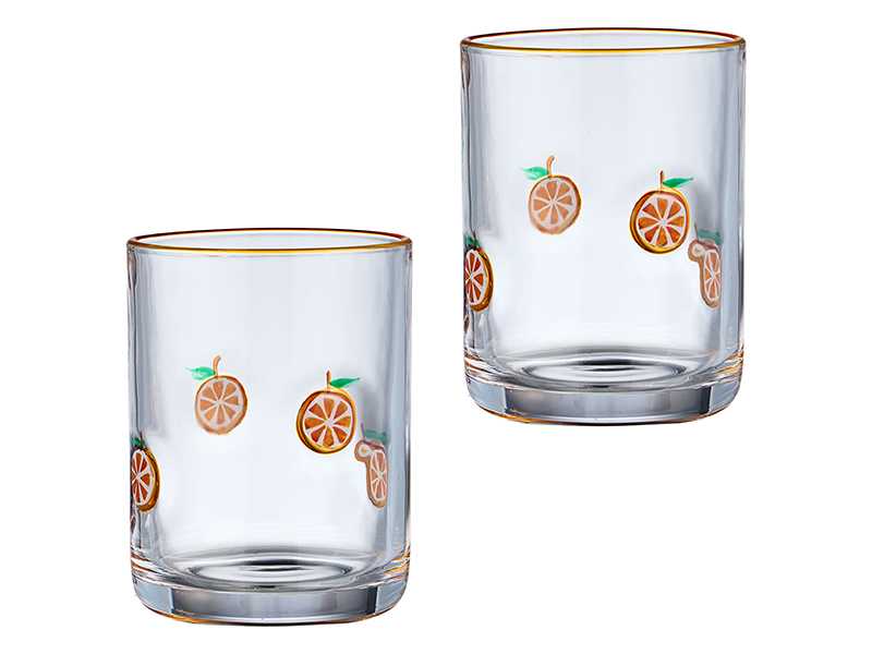 Набор стаканов Фруктовый апельсин 2шт 400мл, стекло арт.685-134 по цене 