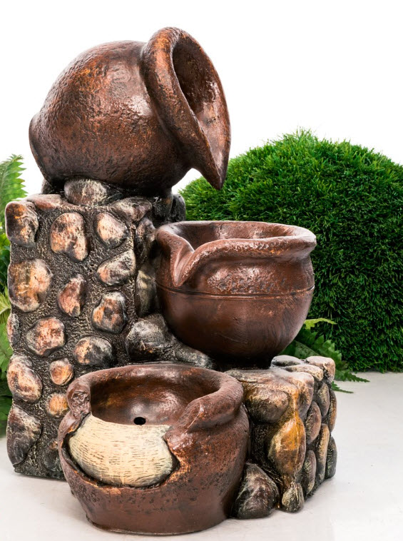 Фонтан Кувшины у стены 30х34х50см, стеклопластик арт.U09202 по цене 