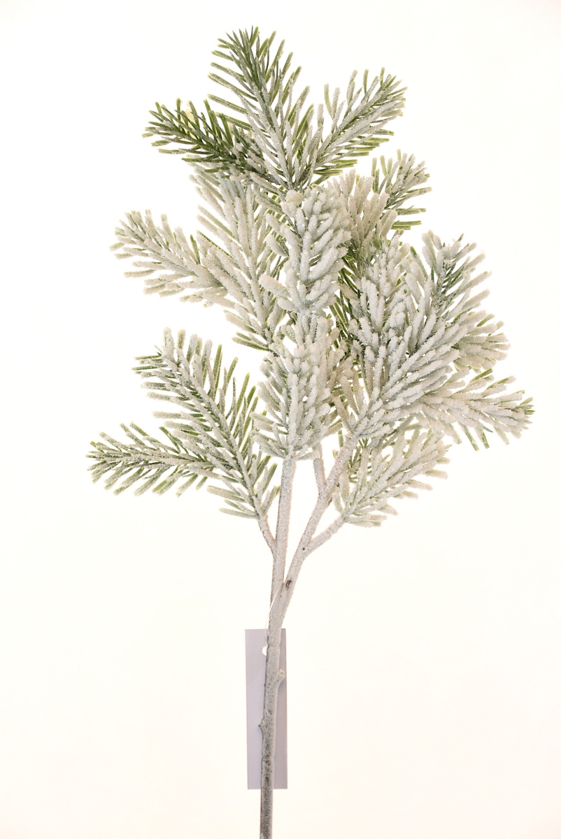 Ветка еловая заснеженная 60см по цене 