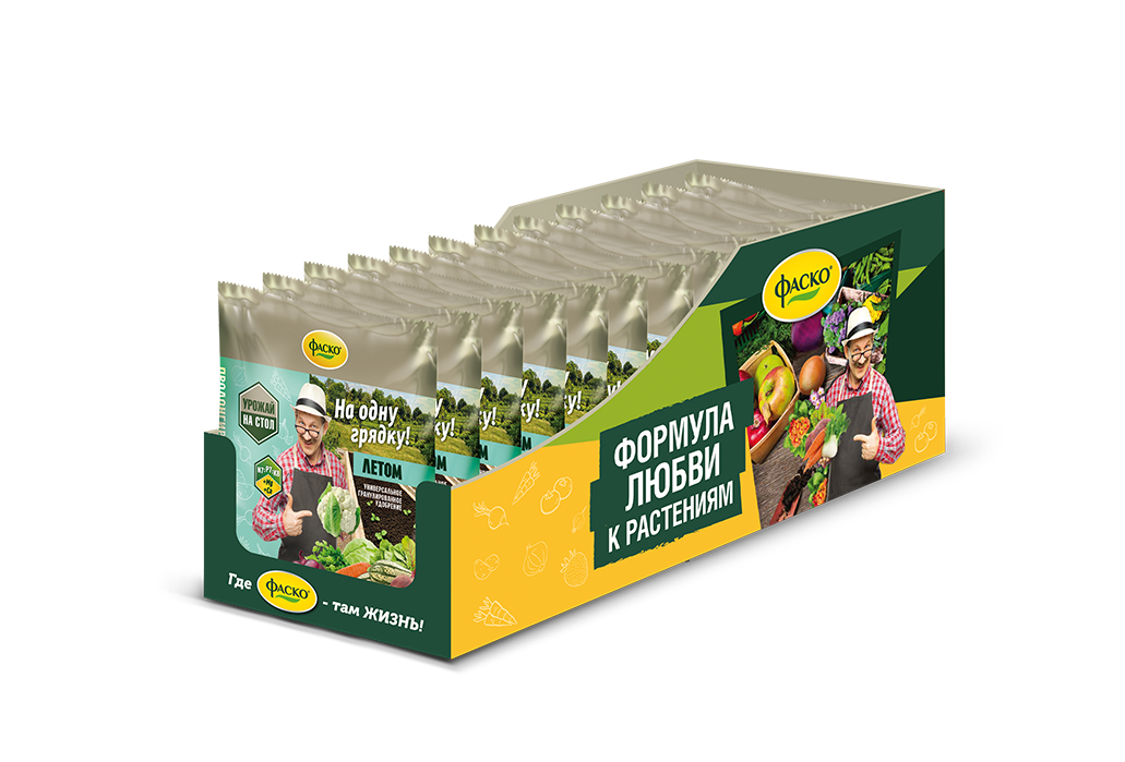 Удобрение сухое Фаско 5М На Грядку  минеральное Лето гранулированное 0,5 кг по цене 