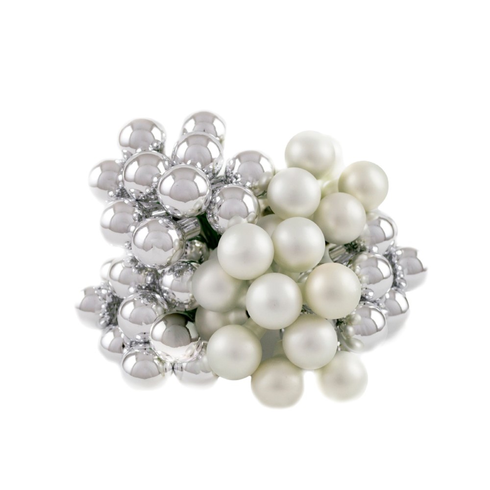 Украшение новогоднее Шар набор на проволоке из 72шт 2см серебряный арт.к000022784 по цене 