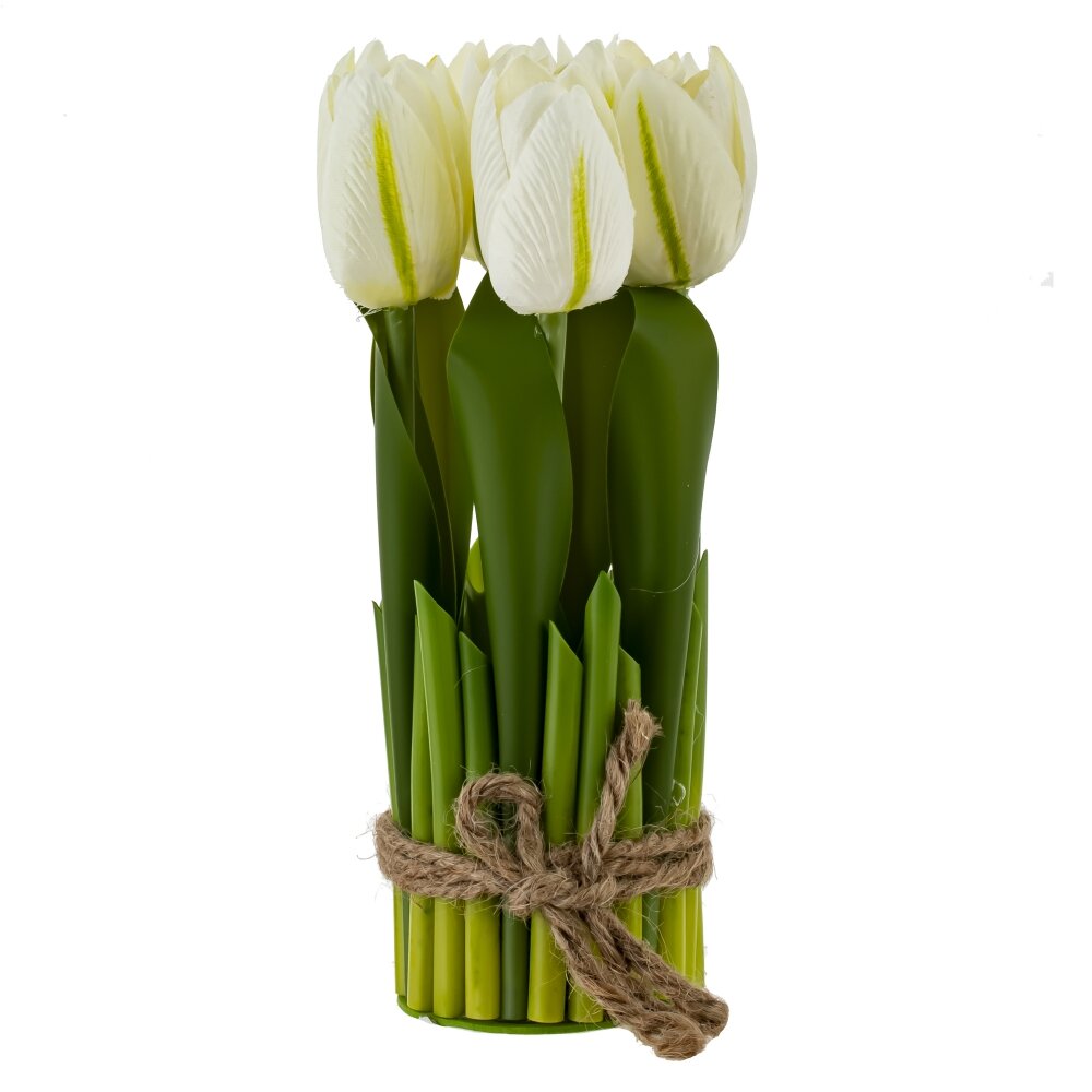 Композиция цветочная Тюльпан 8,5х8,5х18см арт.817666 по цене 