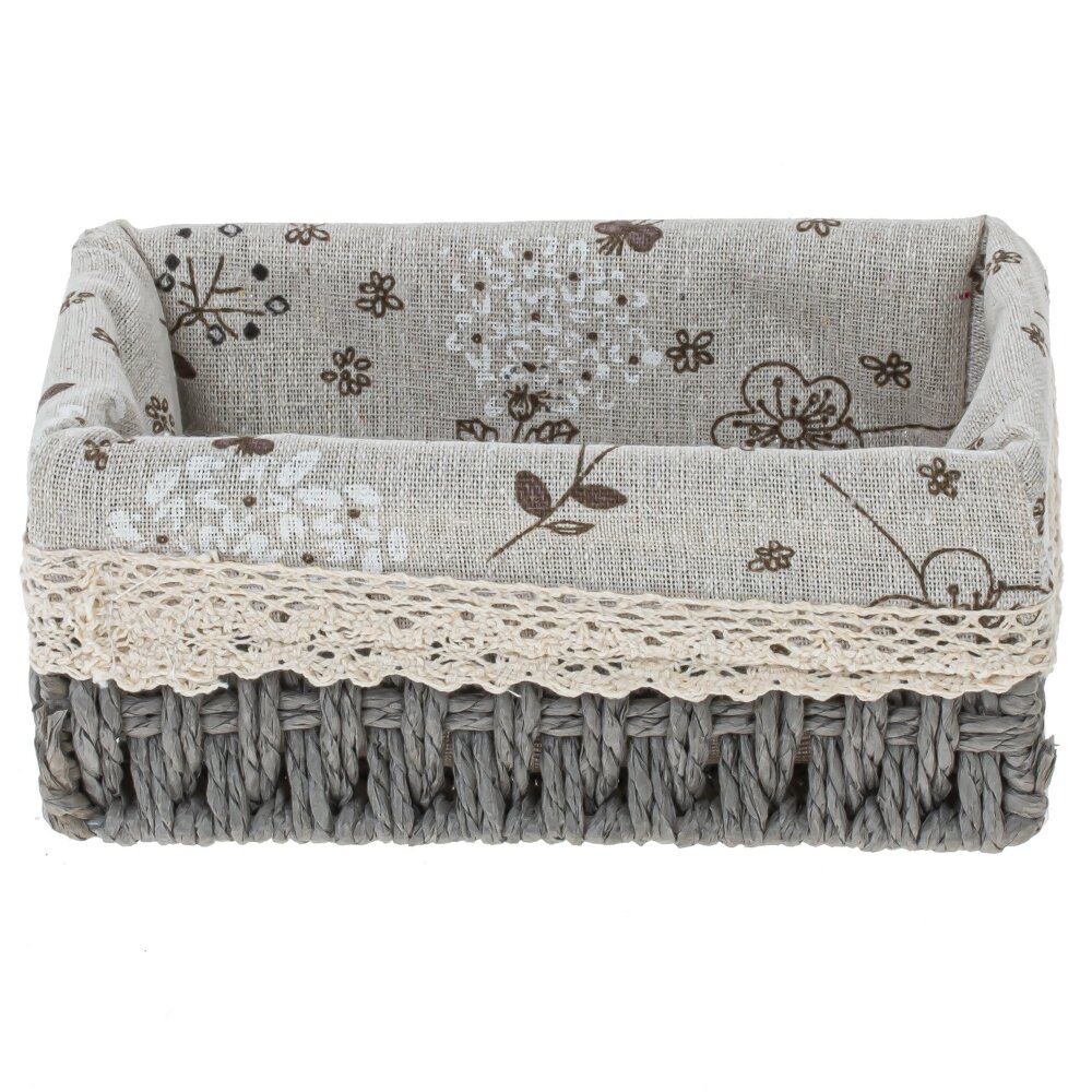 Корзина с вкладышем хлопок 18х12х8см арт.796490 по цене 