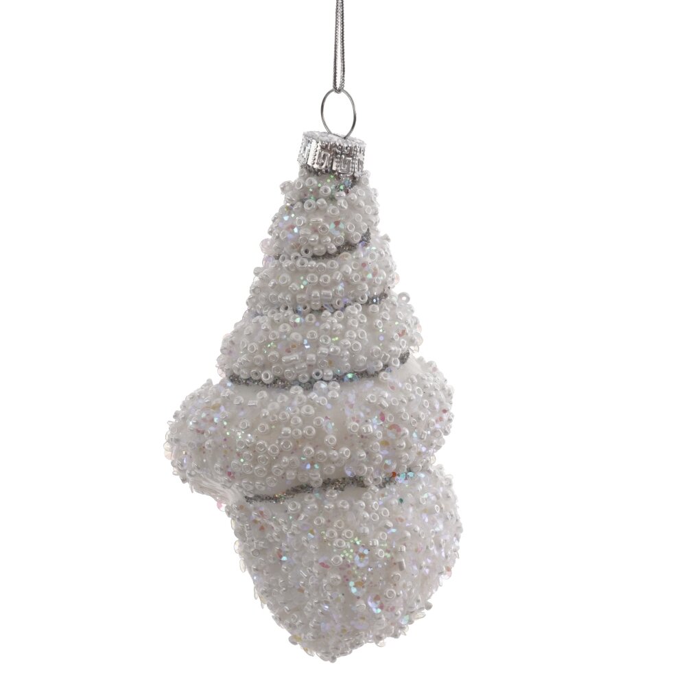 Украшение новогоднее Ракушка 7х6х12см, стекло арт.813081 по цене 