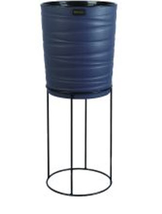 Кашпо на металл подставке Модерн Медиум 15л Антрацит арт.КШ-4509 по цене 