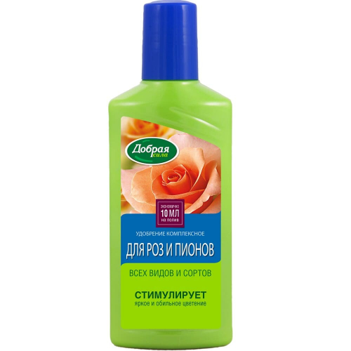 Удобрение жидкое Добрая сила  для роз и пионов 250 мл по цене 