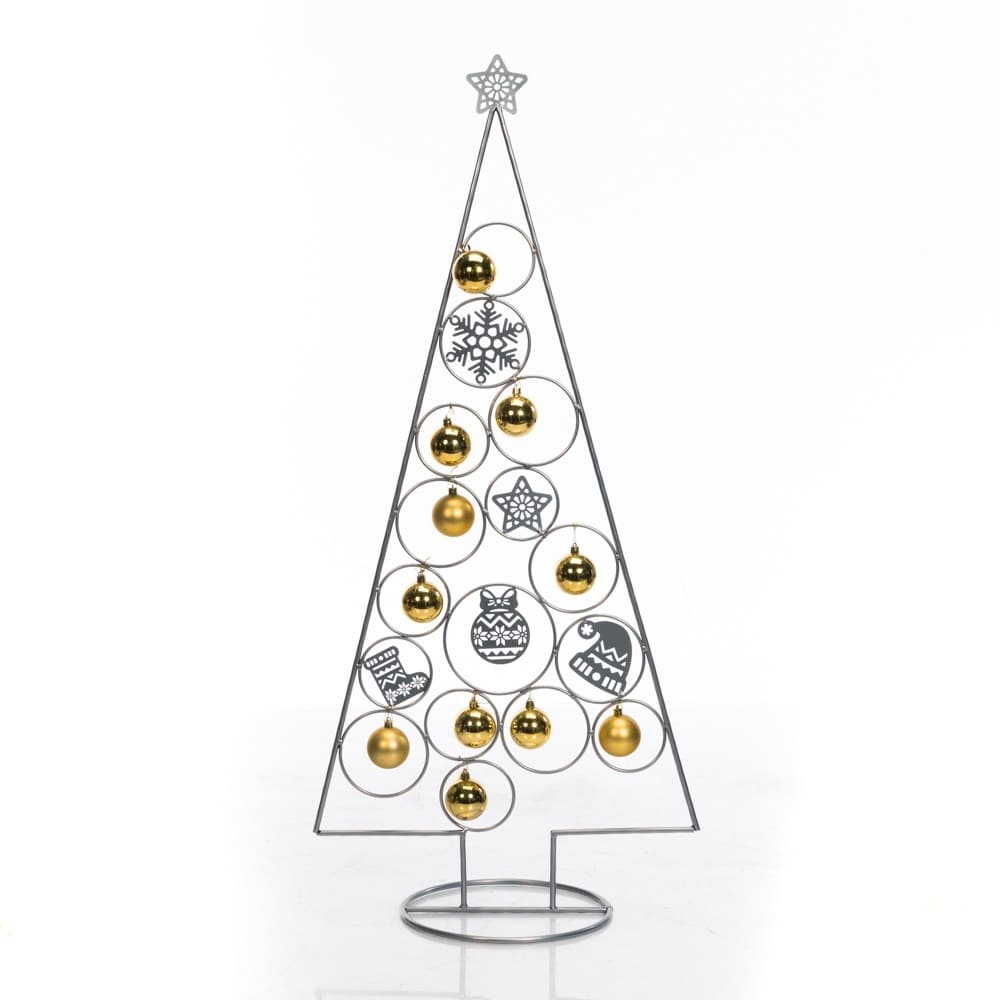 Елка кованая под шары металл серебро 116х29х52см арт.217-018S по цене 