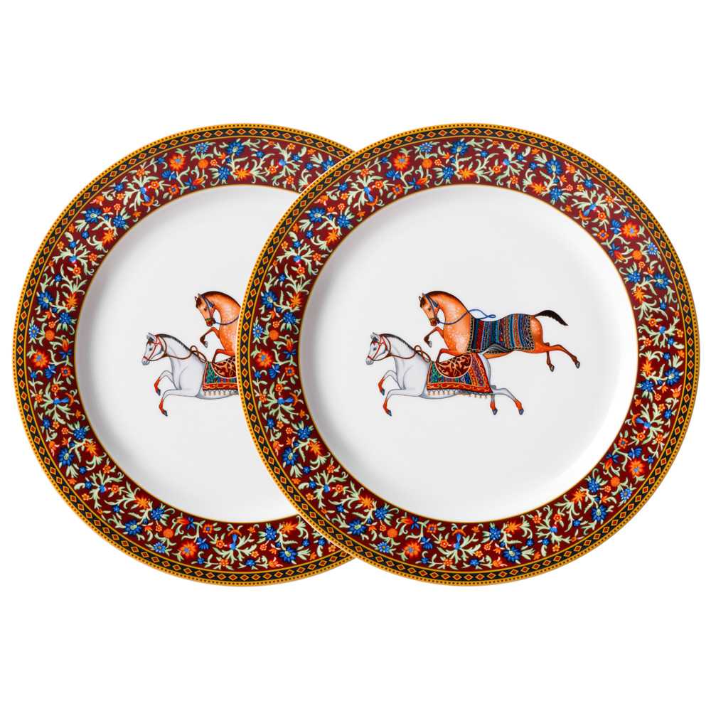 Набор тарелок закусочных Лефард Пассаж 2шт 22,5см, фарфор арт.760-863 по цене 