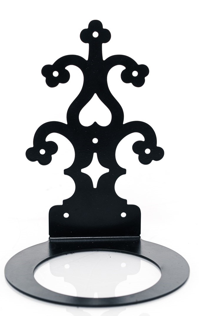 Подставка для цветов настенная на 1 цветок, металл  арт.15-118B по цене 