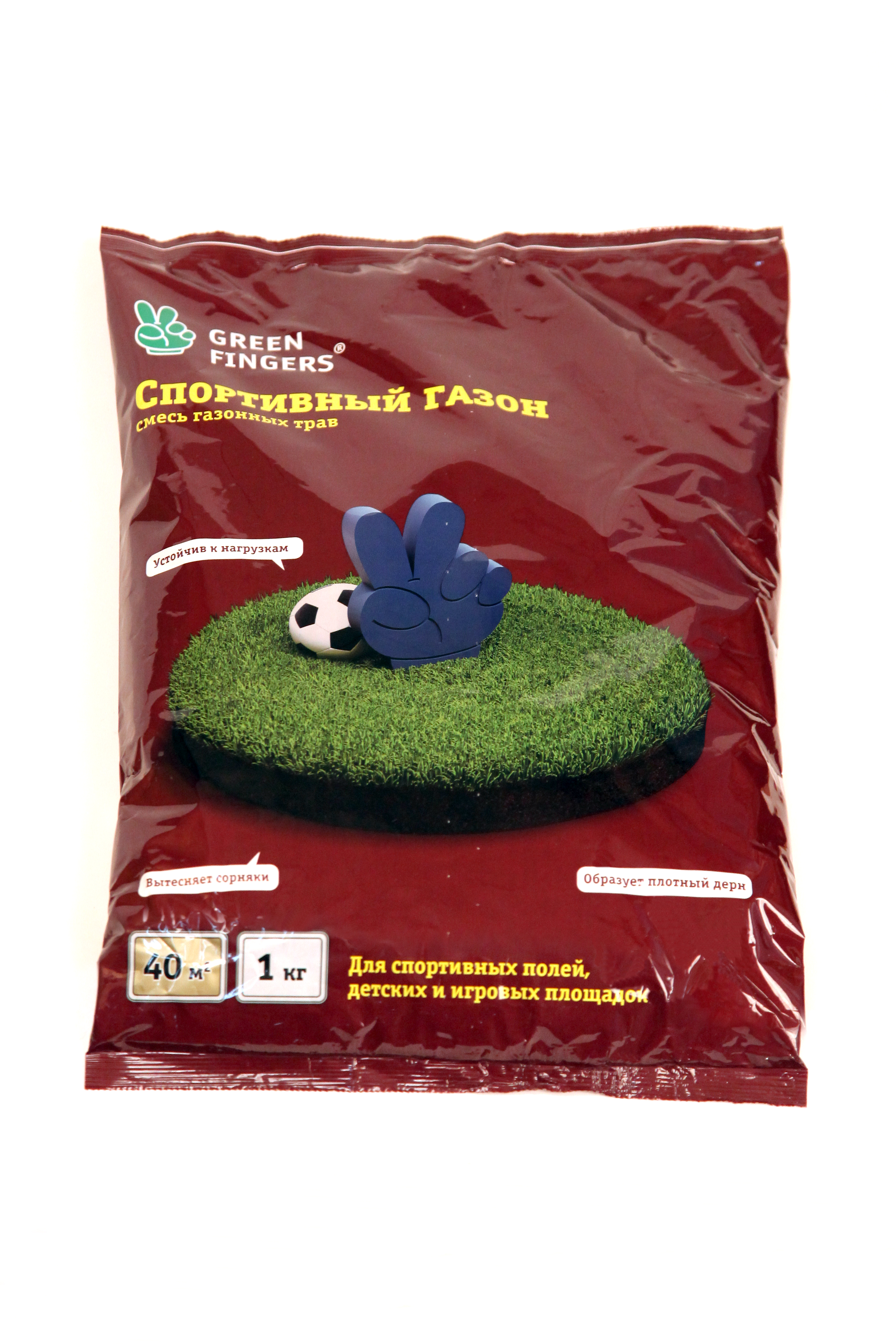 Семена газона Зеленый Ковер ГРИН ФИНГЕРС спортивный пакет 1кг 