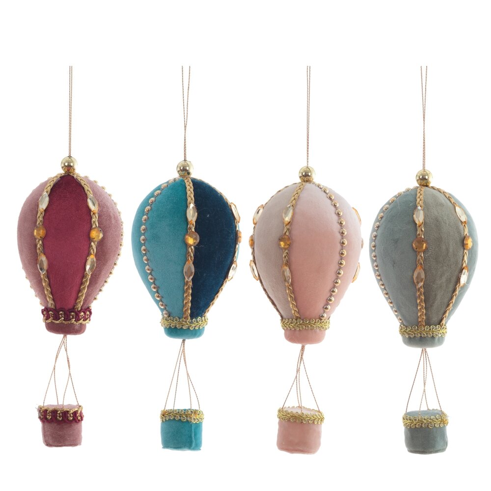 Украшение новогоднее  Воздушный шар  7х7х19см 4в. арт.808687 по цене 