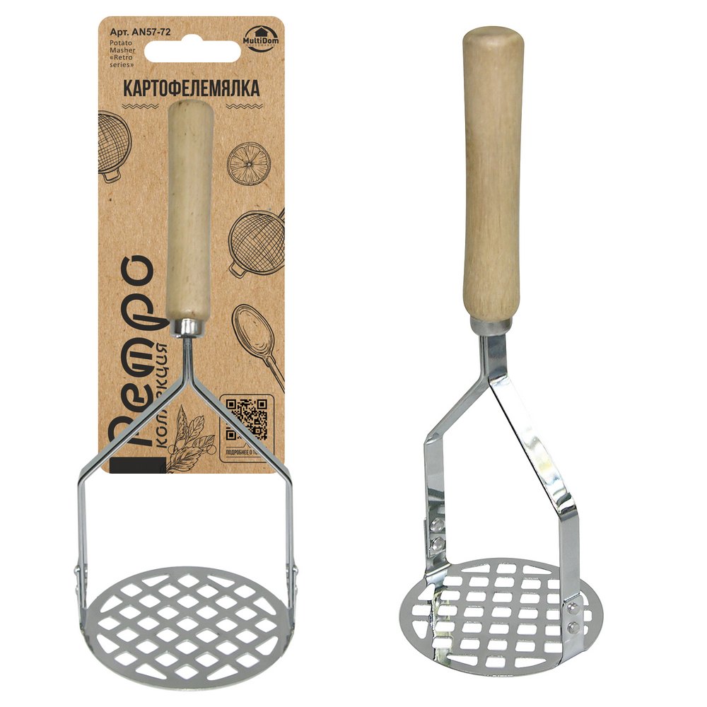 Картофелемялка Ретро хром 23см арт.AN57-72 по цене 