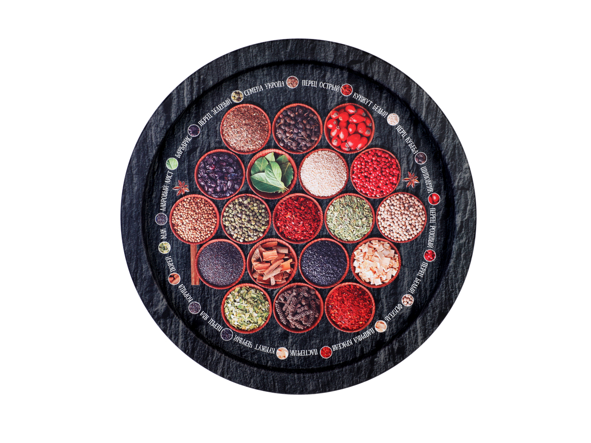 Поднос Специи 28,2х1,6см, металл арт.PD087 по цене 